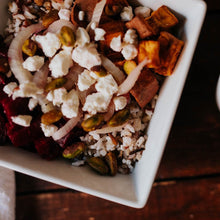 Load image into Gallery viewer, Harvest Grain Bowl with vegetables and cheese Eat Smart RVA meal delivery service
